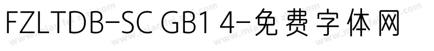 FZLTDB-SC GB1 4字体转换